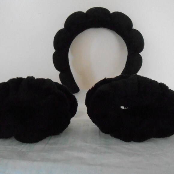 Freeman Energizing Jelly Face Mask Set 2 Black Headbands 2 Ponytail Holders-NEW - Picture 5 of 6